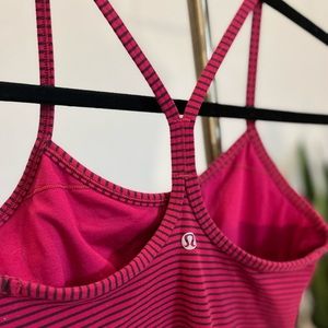 Lululemon Power Y Tank | Size 4 | Raspberry/Maroon | Shelf Bra | GREAT Condition